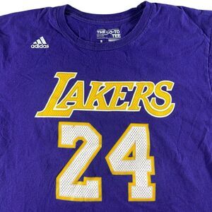 Kobe Bryant Los Angeles Lakers Men’s Large Adidas Jersey Shirt #24 The Go-To Tee